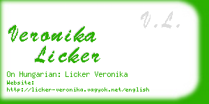 veronika licker business card